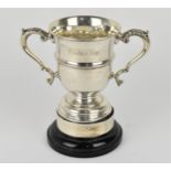 A George V silver twin-handled trophy cup, Chester 1913, inscribed 'Produce Cup' 'Chalfont St