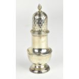 An early George III silver pepper caster by Samuel Wood (early period initials, circa 1730s), of