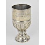 A George V silver trophy goblet by Cohen & Charles, London 1913, for the 'Naphill W.I PRODUCE SHOW',