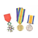 A group of WWI medals comprising of British Victory medal awarded to 210098 2.CRL.W.SUMNER. R.E.