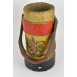 A First World War era Royal Navy Powder Monkey, leather clad bucket, bearing the crest of the United