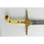 An Edwardian General Officers pattern 1831 sword, having a curved blade inscribed ERVII, crowned