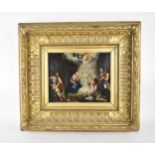 Continental School, 18th/19th century 'The Adoration of the Shepherds', unsigned, oil on copper,