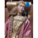 A collectors doll of Sleeping Beauty with bed Location: 2:4