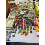 A quantity of boxed and unboxed Matchbox, Lesney and Models of Yesteryear diecast models of