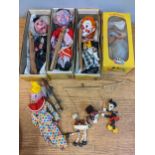 A selection of boxed and loose Pelham puppets to include Minnie Mouse, Muffin the Mule, Wombles