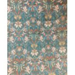 A bolt of Irish Moygashel 'William' fabric in the William Morris style, approx 8 metres x 1.32