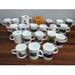 A collection of GWR mugs, some limited edition, small quantity of 1920'/1930's children's part tea
