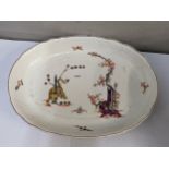 An early 19th century Coalport dish decorated with a tiger and a blossoming tree Location: LAM