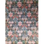 Late 20th Century Crowson 'Boucheron' William Morris style screen printed fabric, approx 2.05 metres