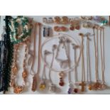 A large quantity of modern costume jewellery to include Martin James necklace and earring sets in