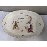 An early 19th century Coalport dish decorated with a tiger and a blossoming tree Location: A1B