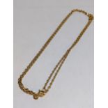 An 18ct gold chain link necklace, 8.2g Location: