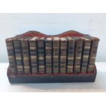 Books - a set of 12 Shakespearean miniature books published by Burgess & Bowes Ltd, in leather