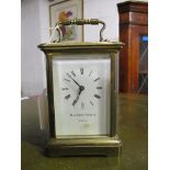 A late 20th century brass cased Matthew Norman carriage clock Location: