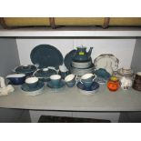 Ceramics to include Poole pottery two tone Blue Moon part tea and dinner service, Crown Ducal Orange