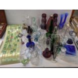 A mixed lot of glassware to include an angel tealight holder, Villeroy & Boch, jelly moulds and