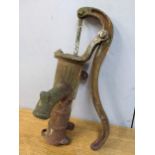 A Victorian cast iron garden water pump Location: