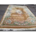 A modern Chinese yellow ground rug Location: BLUECON