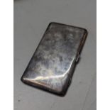 An early 20th century silver cigarette case hallmarked Chester 1916, having gilt interior, 202.2g