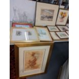 Mixed pictures to include a Joy Kirten limited edition lithograph, Tom Maxwell etching and others