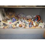 A mixed lot of ceramist to include two Royal Worcester egg coddles, pottery wash bowl, group of