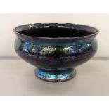 A Royal Brierly iridescent glass bowl, 20cm dia