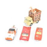 Corgi Toys - a group of four Corgi model vehicles to include 'R'JKSPOLITIE' Porsche Targa 9115,