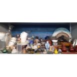 Household ornaments to include decorative boxes, mixed china and model collectors houses Location: