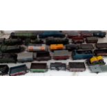 A quantity of model railway engines, and rolling stock to include Empire of India, North Eastern,