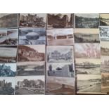 A quantity of mainly mid 20th century postcards to include Wales, pier locations, and a 1911 Fire at