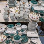 A collection of Worcester Evesham together with a Denby Greenwheat pattern dinner/tea service