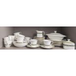 A Royal Doulton Rodelay part dinner service to include dishes, pots, cups, saucers, plates and
