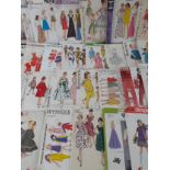 A quantity of 1960's -1980's sewing patterns to include Simplicity, McCalls, Butterick and Style