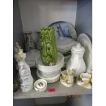 A mixed lot to include a silver napkin ring, mixed silver plate, Doulton Allegro tea/dinner service,