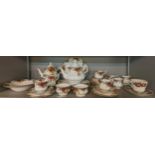 A Royal Albert 'Old Country Roses' part tea set along with a Paragon tea cup and saucer Location: