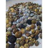 A collection of mostly British and other military and related buttons to include Army, Navy and RAF,
