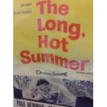A reprint of The Long Hot Summer poster starring Paul Newman, 50cm x 75cm Location: RAM