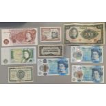 Mixed banknotes to include a 1941 The Central Bank of China 100-Yuan, Japanese Government Five