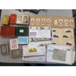 A mixed lot to include cigarette cards, playing cards and first day covers Location: