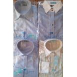 Hawes & Curtis- Four late 20th Century ladies formal shirts of various colours to include Massimo