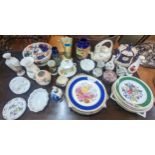 A mixed lot of ceramics to include a 19th century Mettlach German vase Royal Doulton Coalport,