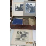 Suitcase with photographs and photograph albums, includes images entered into Haslemere