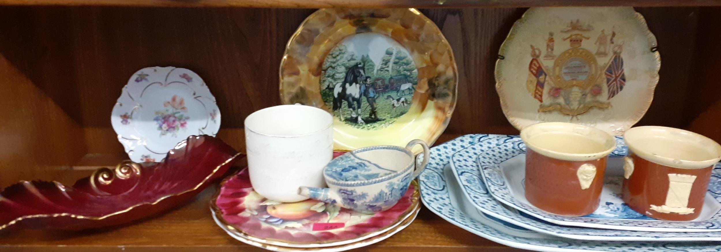 Decorative 20th century household ornaments to include two Roseberry studio hand painted fruit