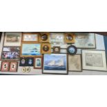 Mixed framed and glazed pictures and prints to include Robert Scott 'Racing in the Solent, Isle of