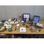 Ceramics and glass to include a pair of Webb champagne flutes, boxed, Edinburgh crystal, a