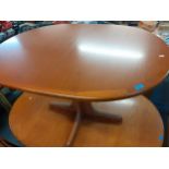 A retro teak extendable table Location: A3M