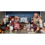 Mixed household items to include Swarovski crystal ornaments, collectors dolls and an ornamental