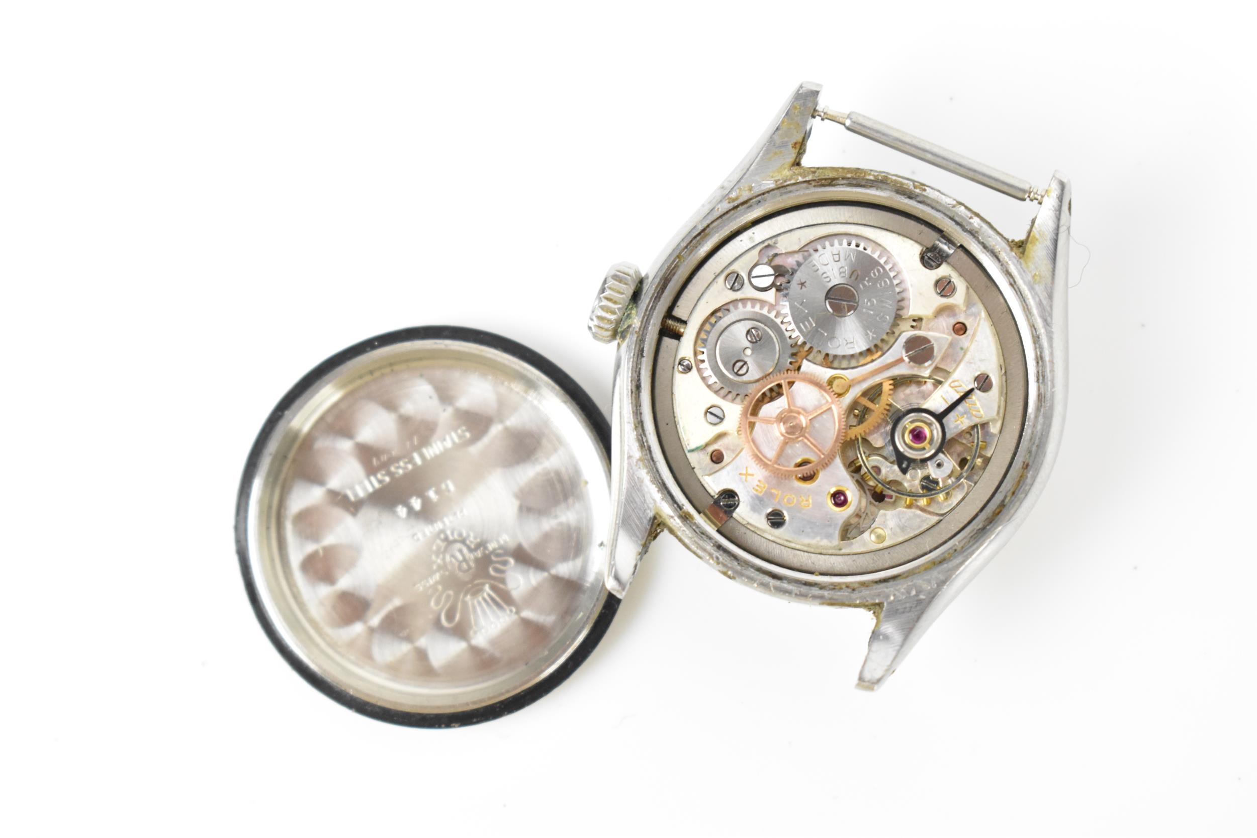 A Rolex Oyster Royal, mid size, manual wind, gents stainless steel wristwatch, circa 1962, having - Image 3 of 4