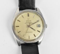 An Omega Seamaster automatic, gents stainless steel wristwatch, circa 1968 having a silvered dial